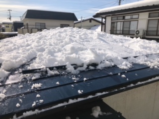 山形市の屋根の雪下ろし