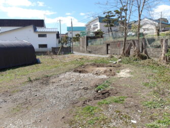 能代市　パイプ車庫の撤去