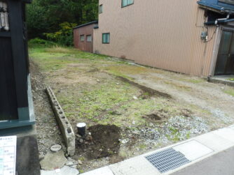 能代市　柵の撤去